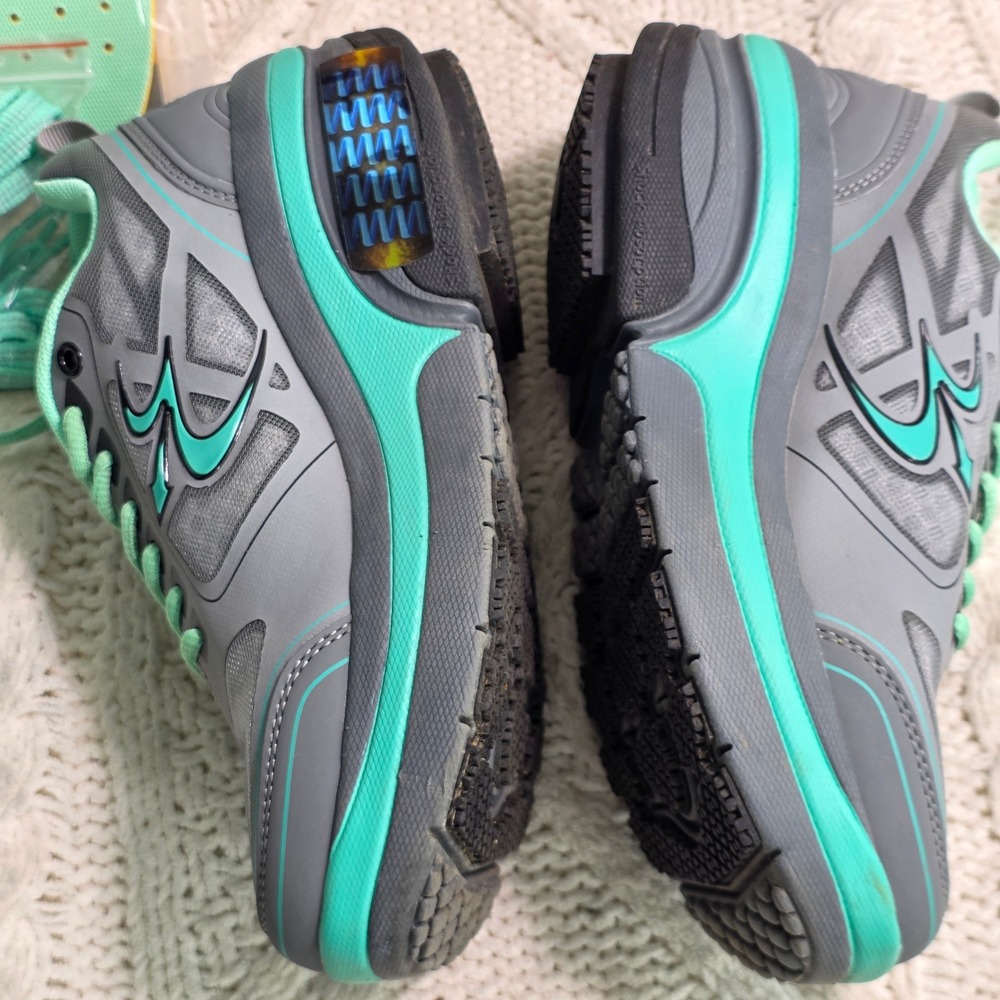Gravity Defyer Ion Walking Shoes Gray Teal VersoShock Women Size 6 Excellent - Picture 4 of 7